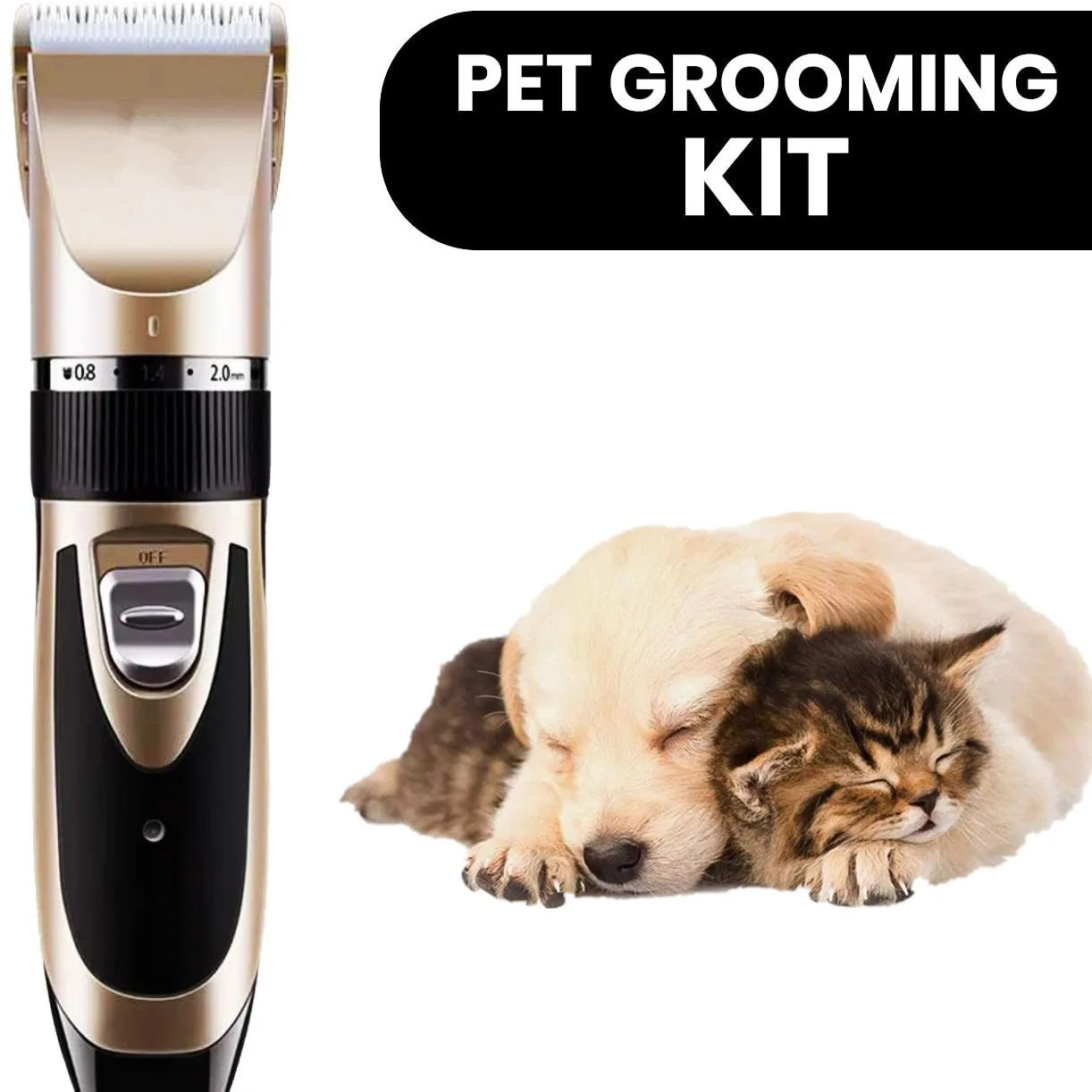 Noise-Free Design Pet Hair Clipper Rechargeable Dog Trimmer Animal Grooming Cat Cutter Machine Shaver Electric Scissor Remover