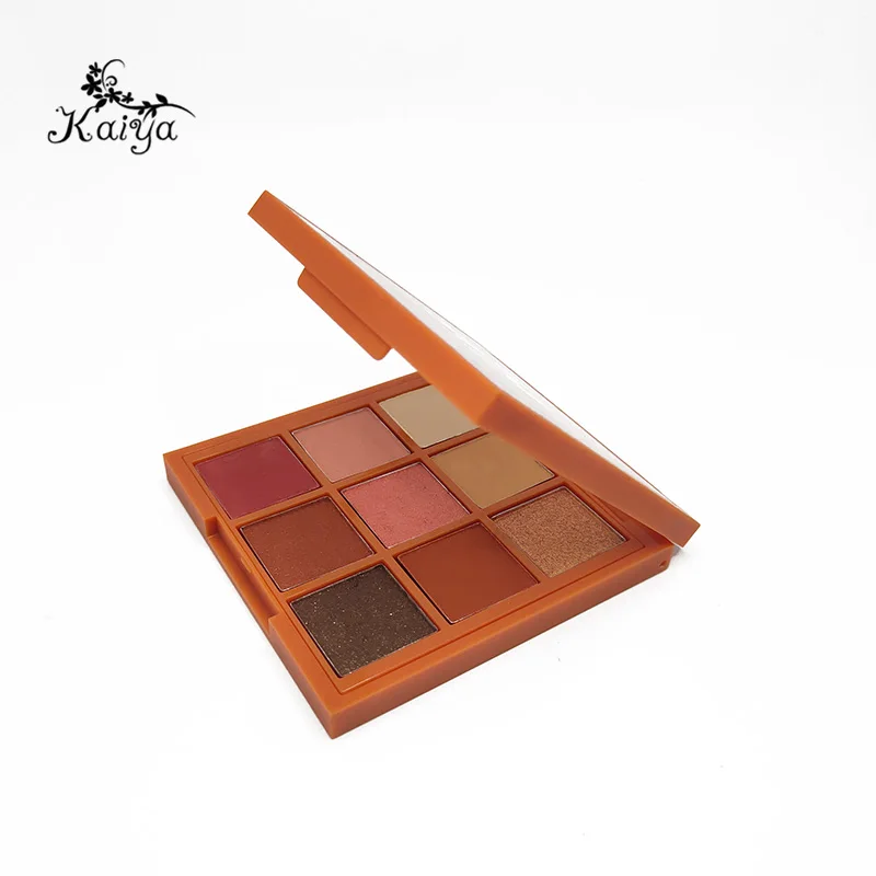 High Quality Cosmetic Matte Glitter Metallic 9 color Eyeshadow Private Label Vegan Formula Custom Eyeshadow Palette
