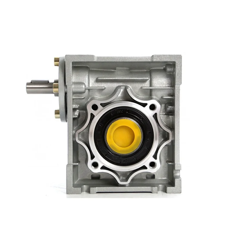 NRV worm gear reducer manual shaft input NRV30 40 50 63 75 90 speed reducer aluminum case gearbox