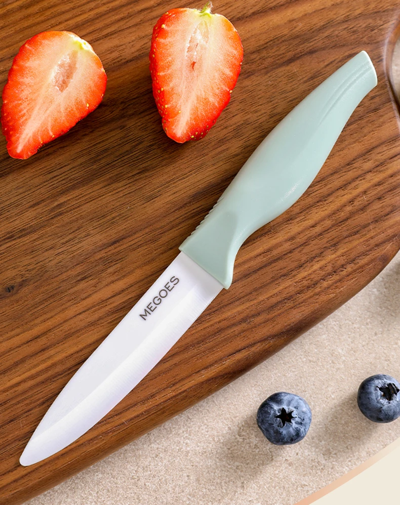 Kitchen Gadgets Protective Cover Four Inches Peeling Knife Zirconia Ceramics Apple Fruit Paring Fruit Knife With ABS Handle