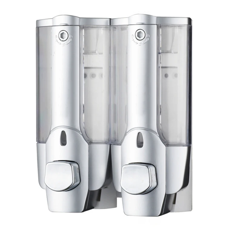 
350ml Soap Dispenser Wall Mount Manual Hand Liquid Shampoo Shower Gel Dispenser Lotion Container for Office Bathroom 