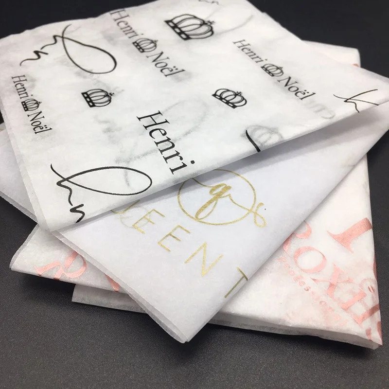 
Biodegradable custom print packaging luxury wrapping tissue paper logo printed 