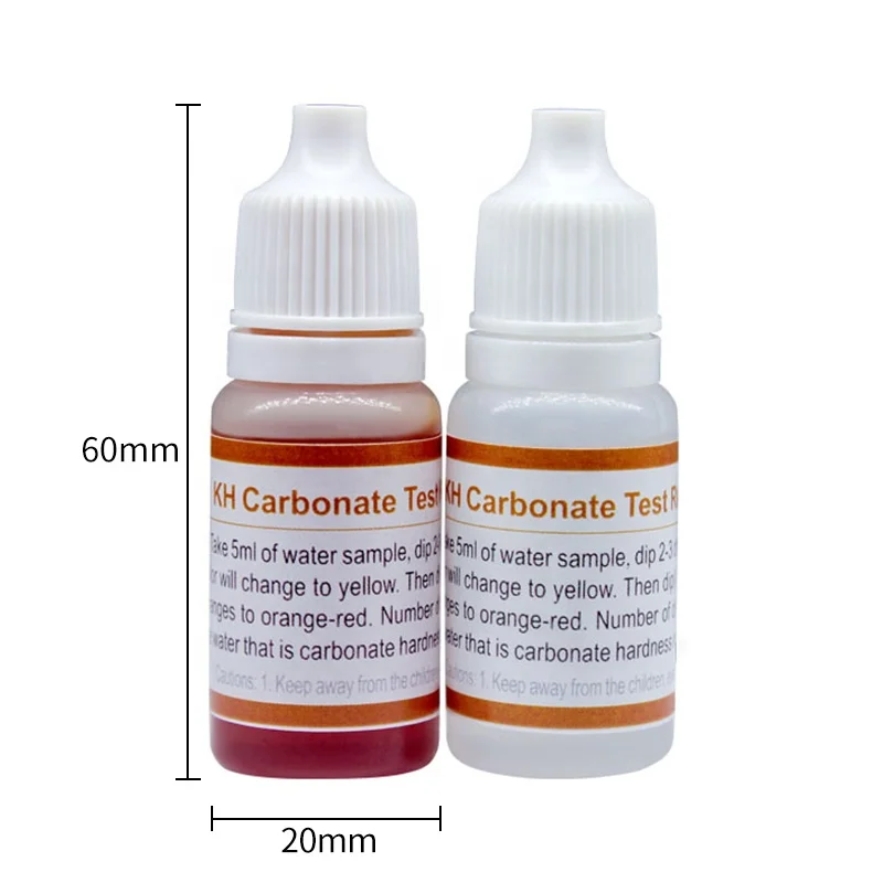 10 мл бутылка для проверки KH карбоната твердость содержание внутри воды KH карбонатные капли