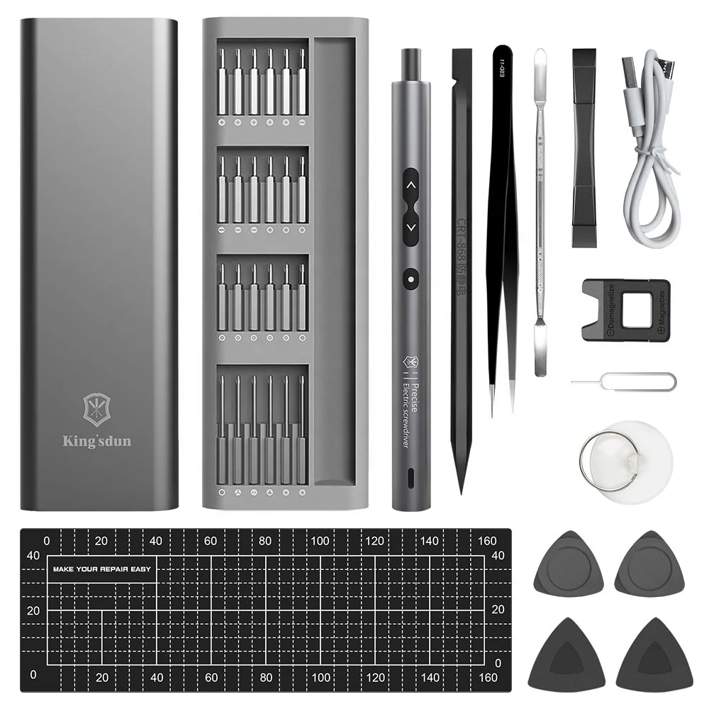 KS-882038 62in1 Lithium Battery Precise Screwdriver Electric Screwdriver Set Rechargeable Cordless Screwdriver Tools Set