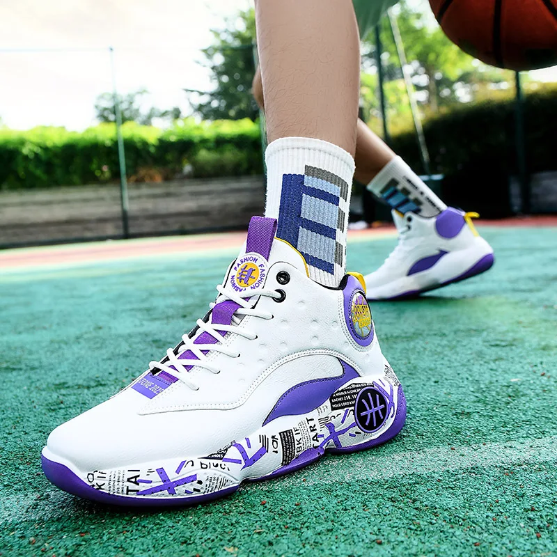 2023 NEW Style of Basketball Shoes Men 39-44 Size Hard-wearing Running Sports Shoes Basketball Game Sneakers Boy