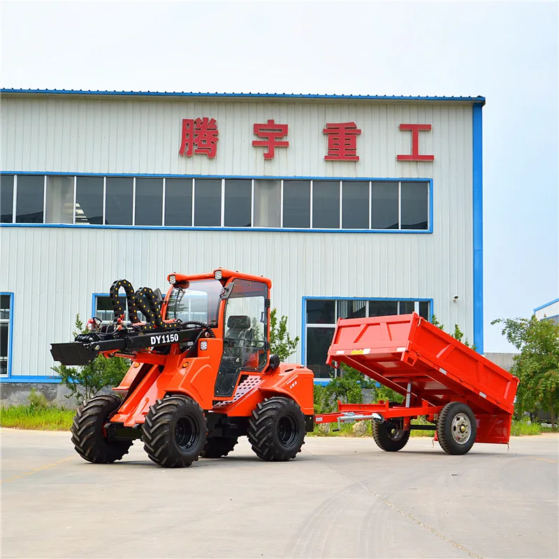 Articulated Mini Loader DY1150 Hydrostatic 4WD Wheel Loader Hoflader