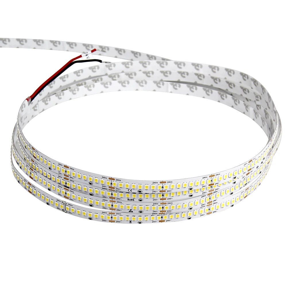 
CRI90 2835 224 LEDs warm white 3000K IP66 waterproof LED strip lights for home and commercial lighting projects 