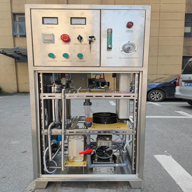 OZOTEK ozone water purifier machine industrial 60G/H 100-145 mg/l both air cooling & water cooling used water treatment