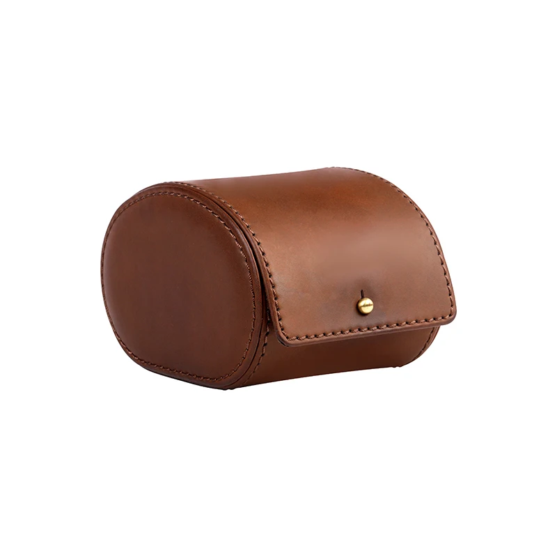 Customized Wristwatch Luxury Portable Organizer Case Travel Leather Display Single Watch Box