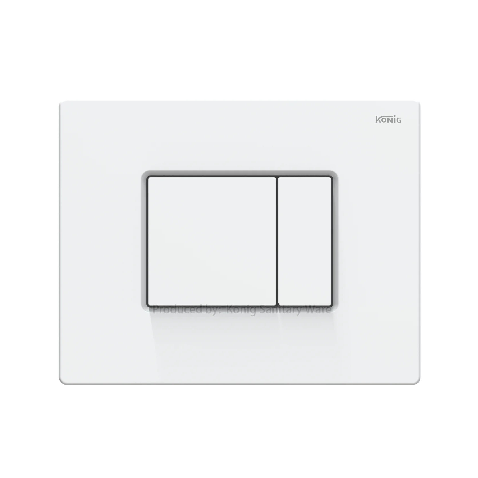 Dual Flush Button ABS Graphite Concealed Cistern Toilet Flush Plate