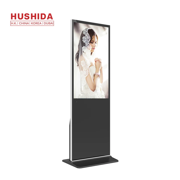 Custom 55 inch indoor touch screen lcd digital signage advertising floor standing digital signage kiosk