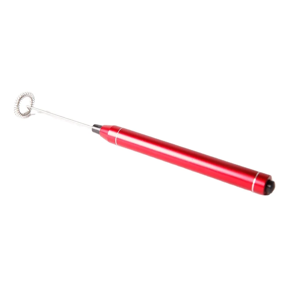 Automatic Battery Milk Frother Stainless Steel 2018 Aluminum Color Box Printed Household Milk Foam Maker,single Service 1000pcs