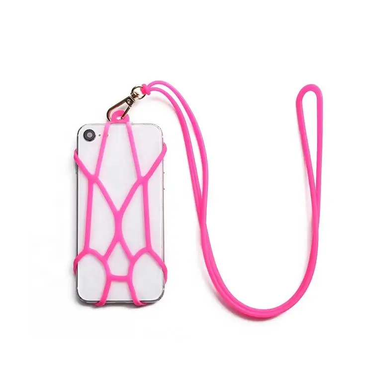 
Universal silicone necklace rope mobile cell phone case lanyard holder strap 