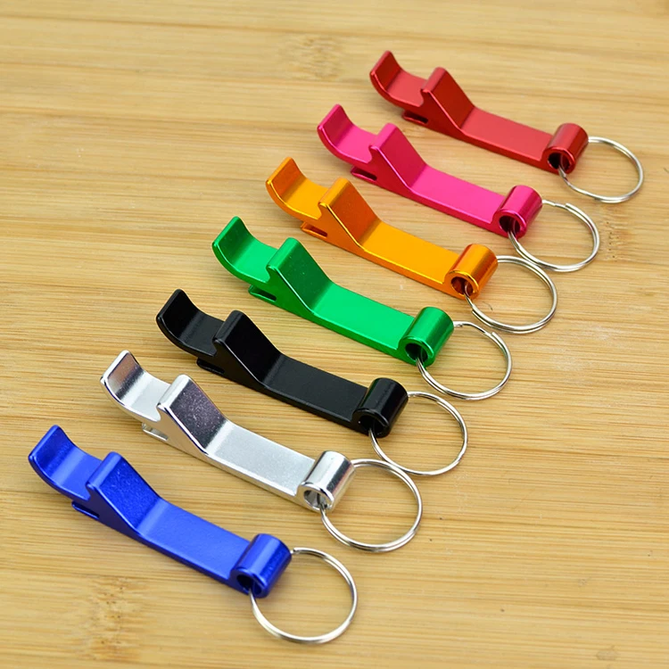 Promotional Cheap Aluminium Alloy Metal Bottle Opener Key chain Beer Bottle Opener