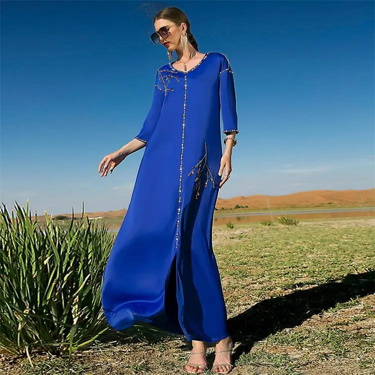 2024 Muslim khimar Dress ethnic Islamic clothing women jubah abayah musulman abaya wholesale in uk abaya egypt