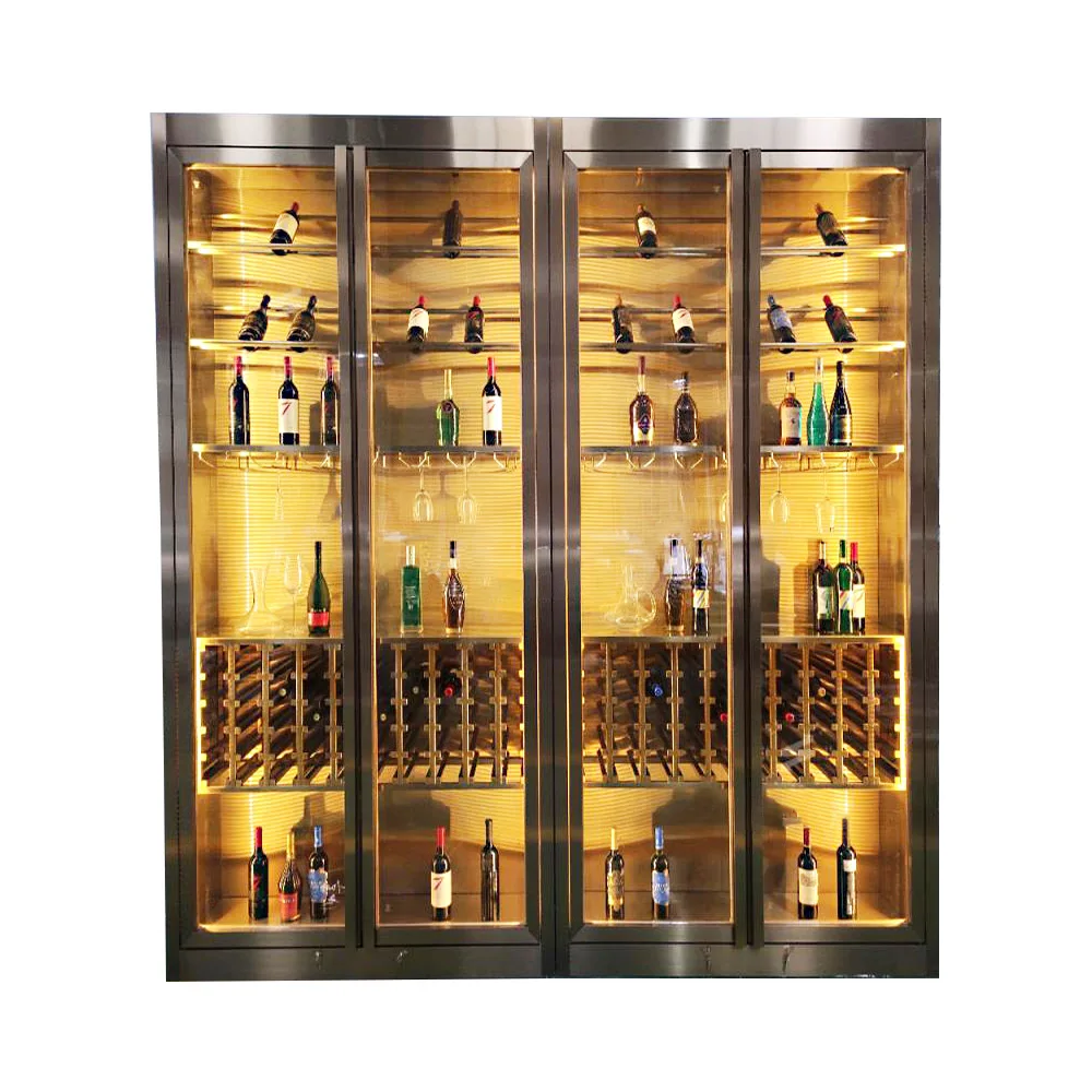 Keenhai Customized luxury Bar wine refrigerator led light display temperature controlling wine cooler wine fridge