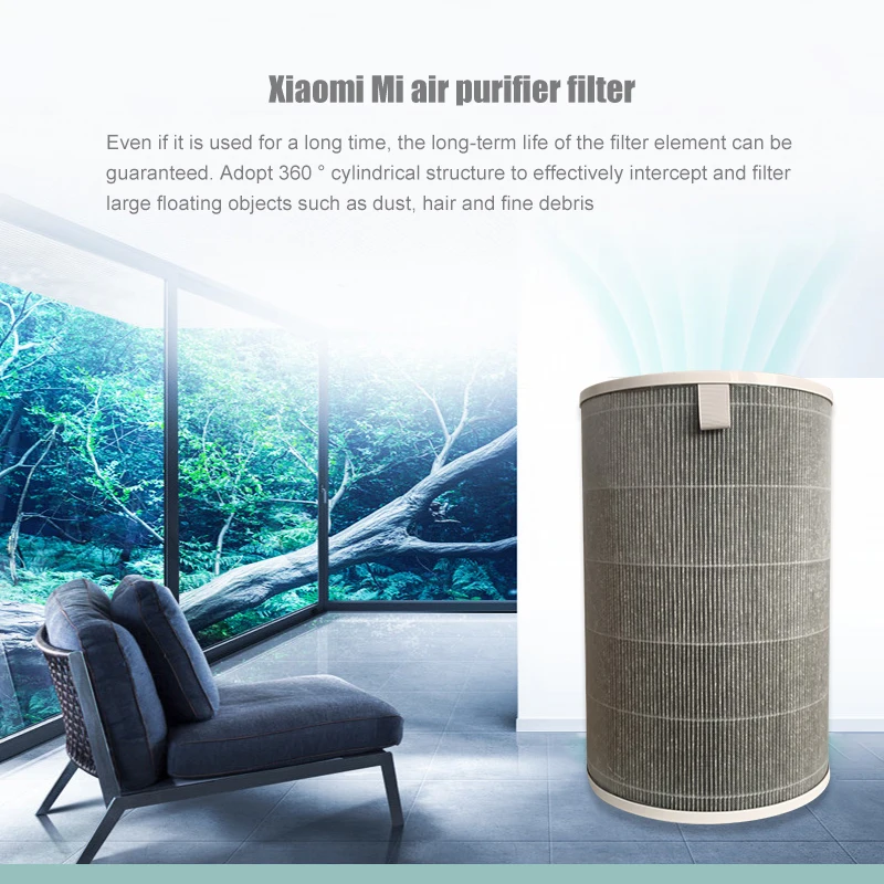 Сменные фильтры с активным углем, совместимы с Hepa-фильтром Xiao Mi