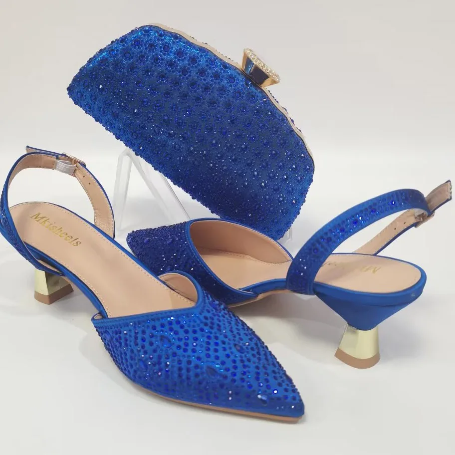 Luxurious elegant genuine leather material women high heel shoes manufacturer woman wedding pumps low For Sales