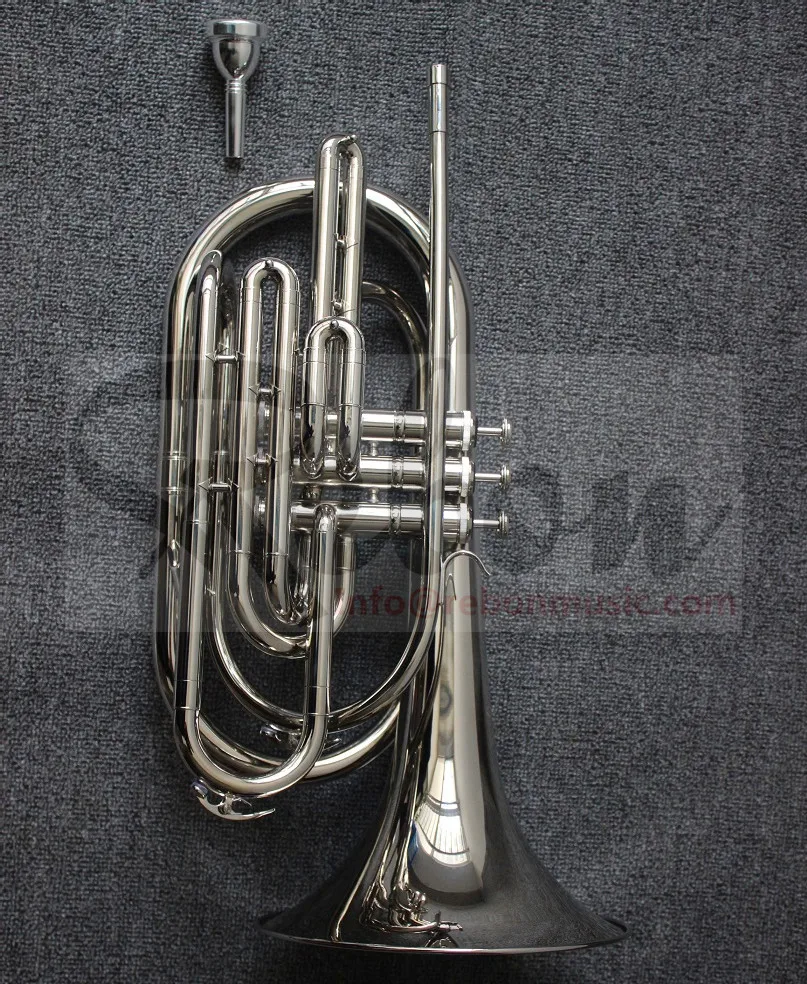 Weifang Rebon Nickel Silver Bb key Marching Trombone in Nice Sound