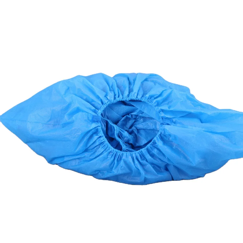 disposable Consumable Blue plastic Anti-Dust Overshoes Foot Covers Anti Slip Protective Shoe Covers waterproof cpe shoe cover