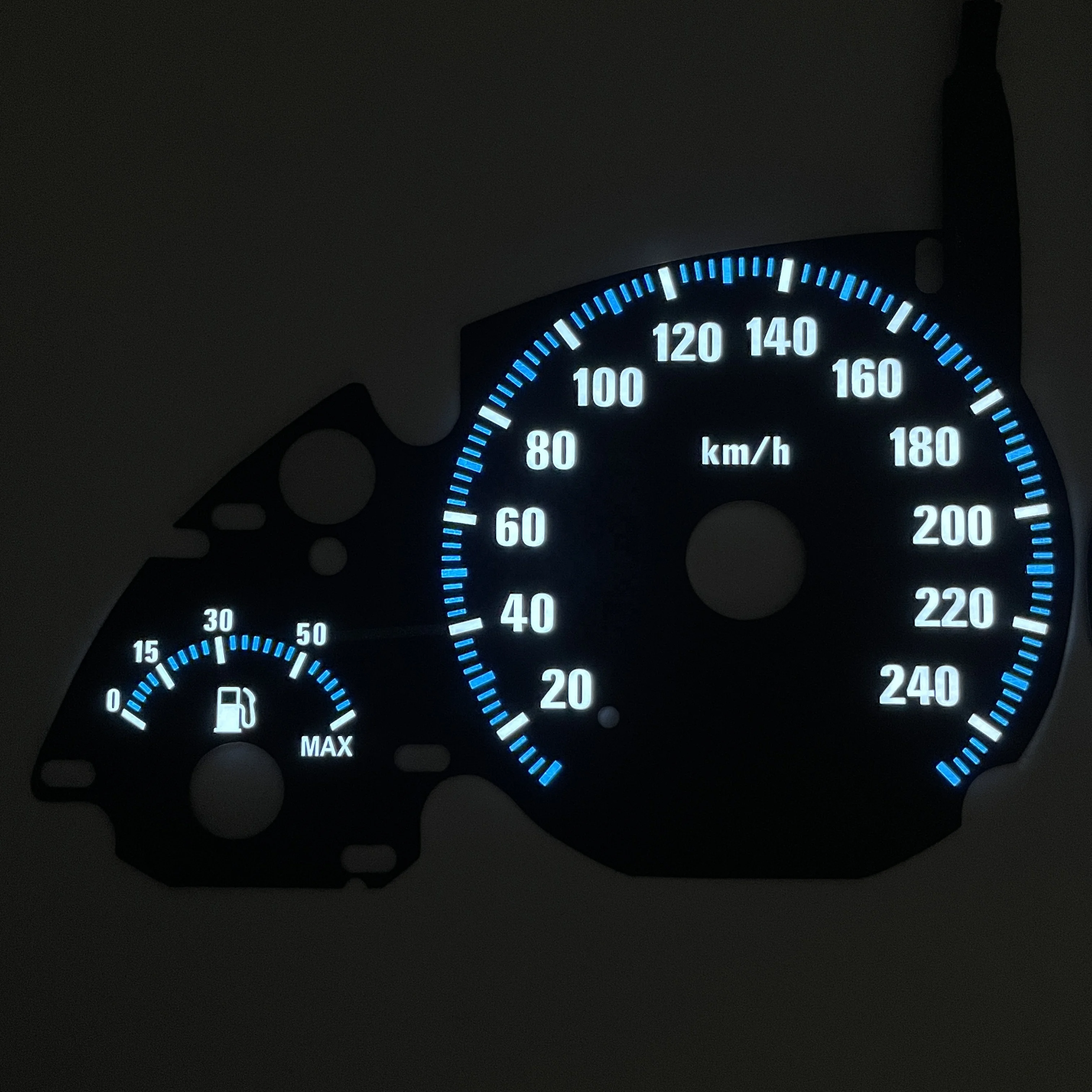 Customize EL glowing Gauge meter for BMW E39 E38 E53