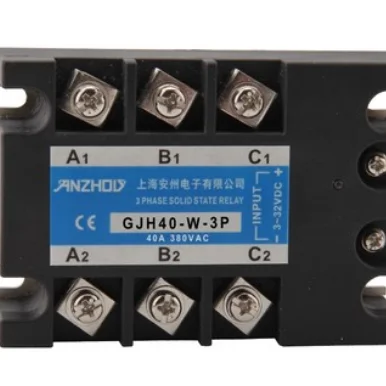 Трехфазное полупроводниковое реле gjh40-w-3p 3-32 В постоянного тока переменного управления 40A 380VAC