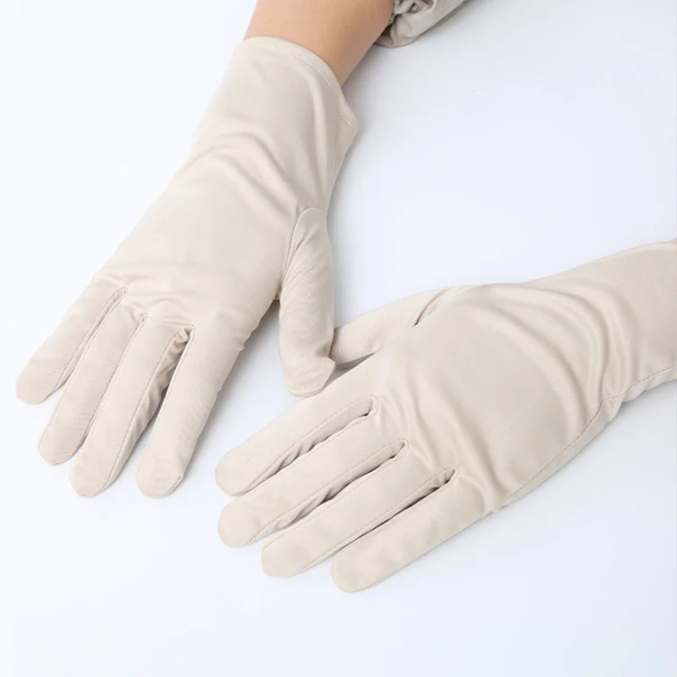 Microfiber Jewelry Dusting Solid Color Gloves for Etiquette Occasions Universal Treasure Hunting