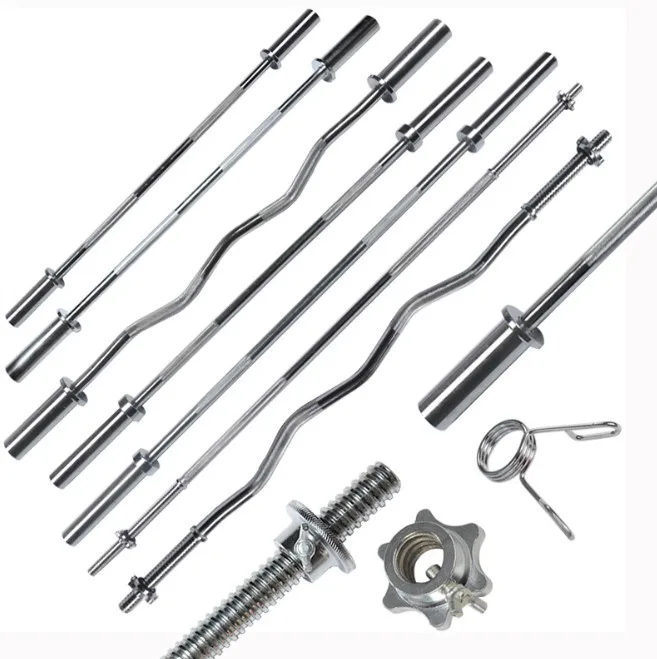 Stainless steel   FITNESS  EZ Curl  cerakote barbell 20kg training barbells weightlifting olimpic  barbell bar