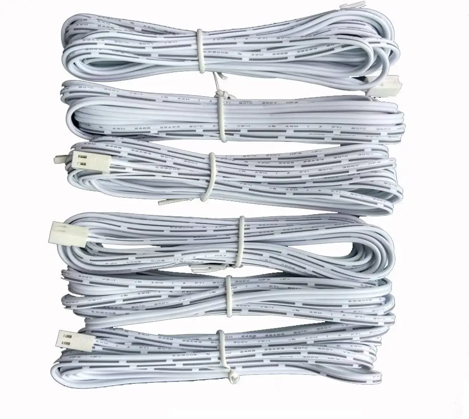DC 2510 Dupont Line 20CM 50CM 2Pin Male Female White Color Dupont Wire for Smart Switch LED Closet Cabinet Light/Wardrobe Lamp