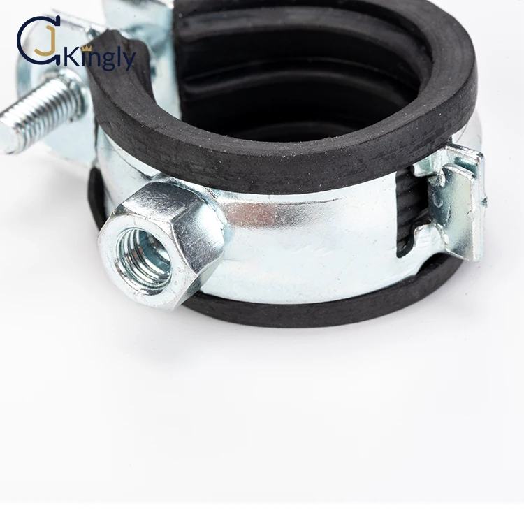 High quality EPDM rubber insert drainage tubes clamp pipe clamps with nut