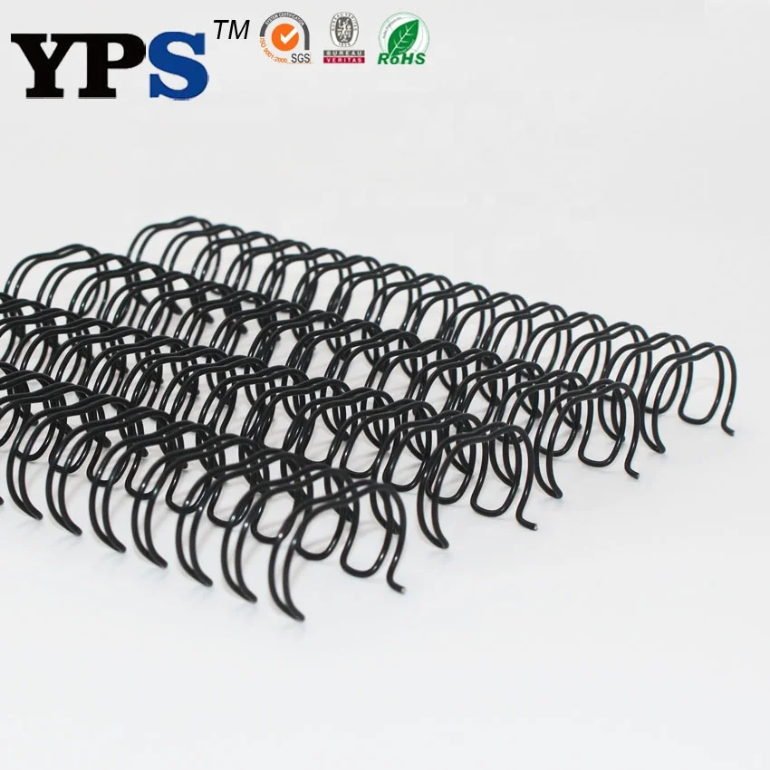 Office Binding Supplies Black Color A4 Size Double Wire Spiral O  Binding 3 1