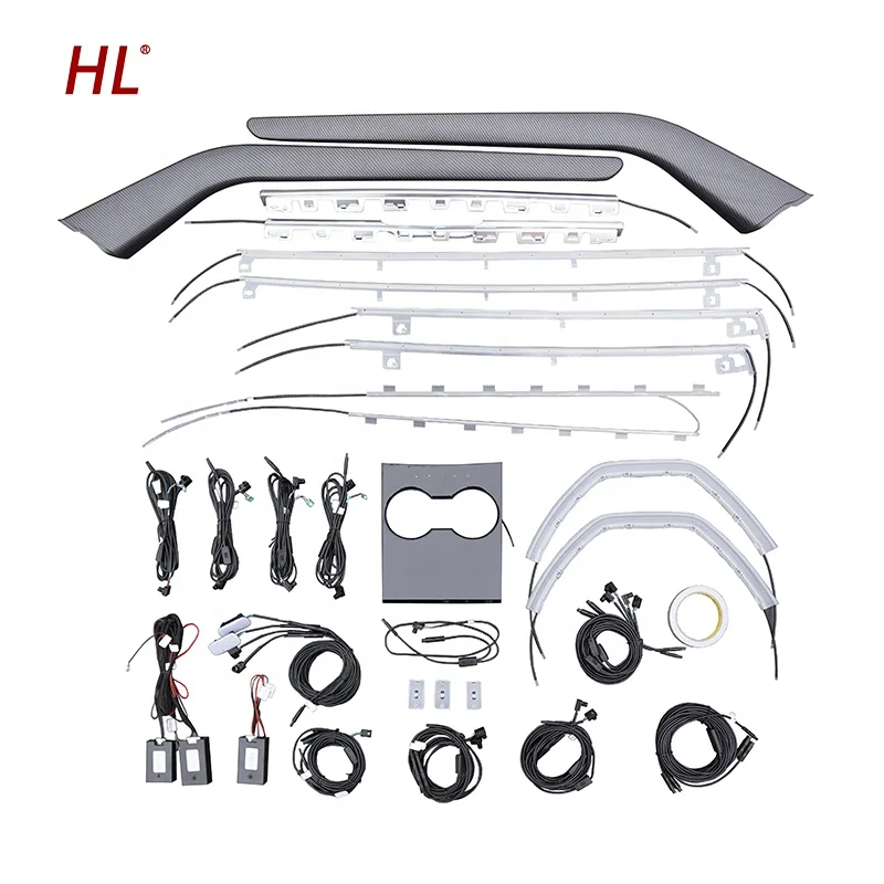 Top Sale 64 Colors Car Lighting Accessories Vehicle Interior Atmosphere Decorative Ambient Light For Tesla Model 3 2019-2020