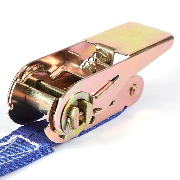 Manufacturers Direct Wholesale 1.5-inch 38mm 3000lbs Ratchet Tie Down Ratchet Strap with Double J Hook for Cargo Lashing