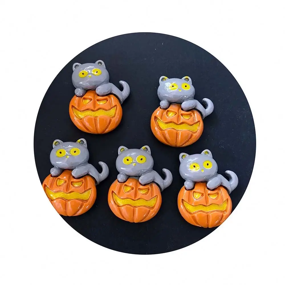 Factory Wholesale Phone Case Cream Glue DIY Decoration Charms Halloween Ghost Flatback Resin Cabochons