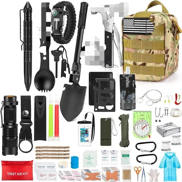 Camping Hiking Travelling Adventures Camping Survival Kit Outdoor Emergency Gear Kit