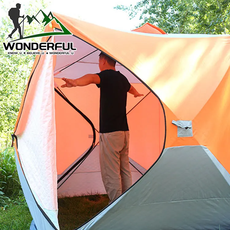 Green Double Oxford Cloth Single-layer Automatic Cotton Winter Cotton Ice Fishing Tent