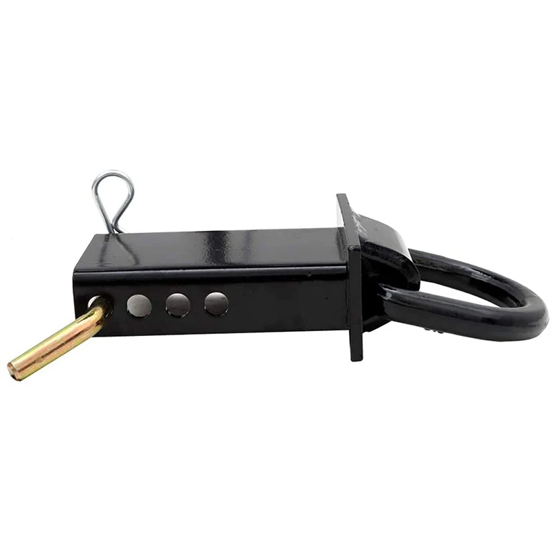 16200lbs Heavy Duty Removable Stake Pocket Tie Down D-Ring Receiver Hitch Fit for Utility Trailers and Flatbeds Equipped