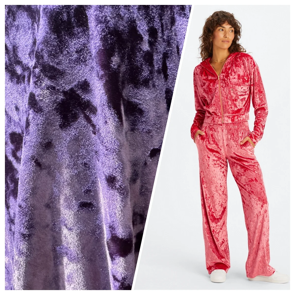 China factory directly Crushed Velvet Fabric Bright color anti-pilling Comfortable and soft ice velour Fabric for dress garment