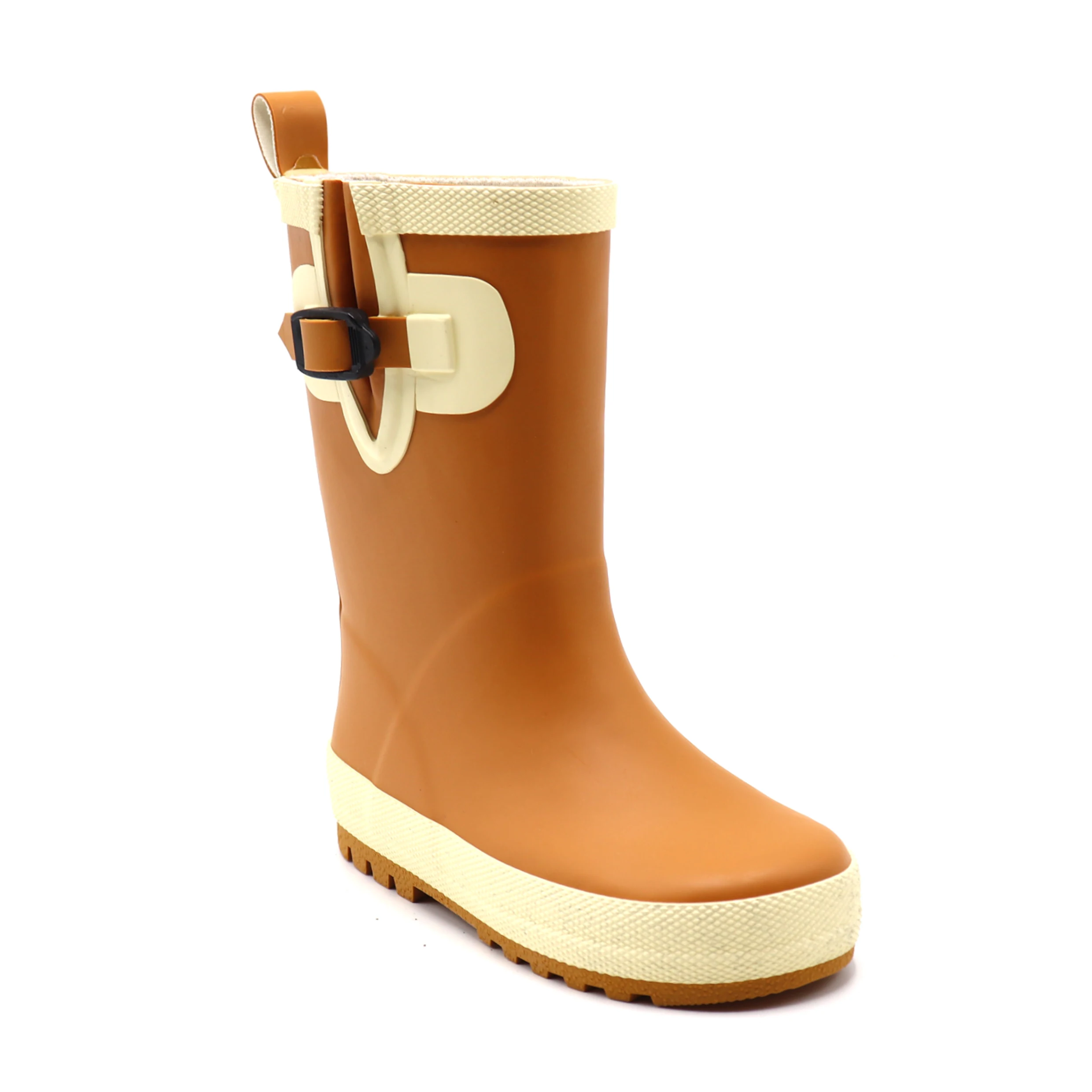 Wholesale factory price brightly color rain boots yellow waterproof gumboots rubber rain shoes