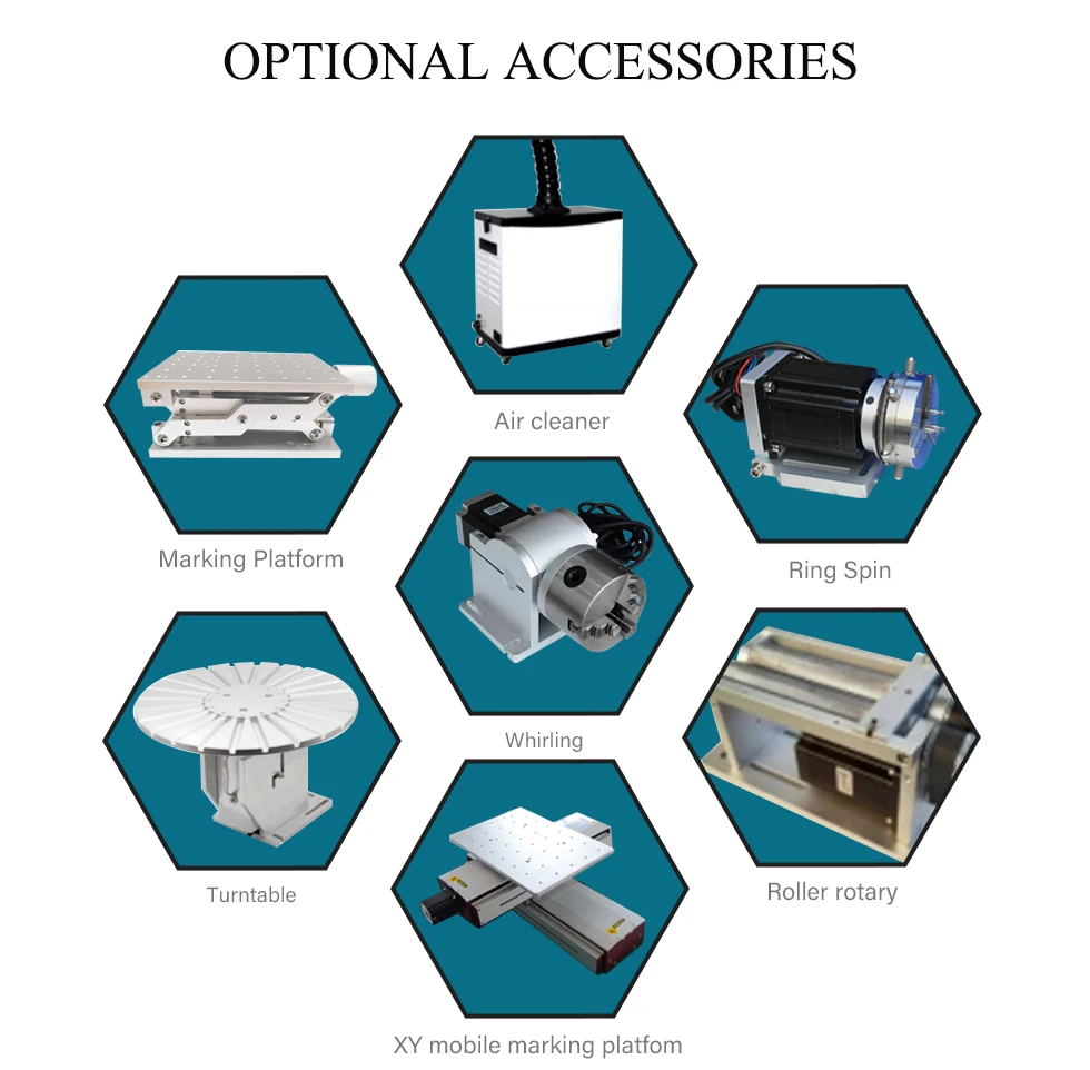 20W 30w 50w 60w 100w Raycus Mopa JPT laser marking machine for metal firearm jewelry tumbler knives engravings