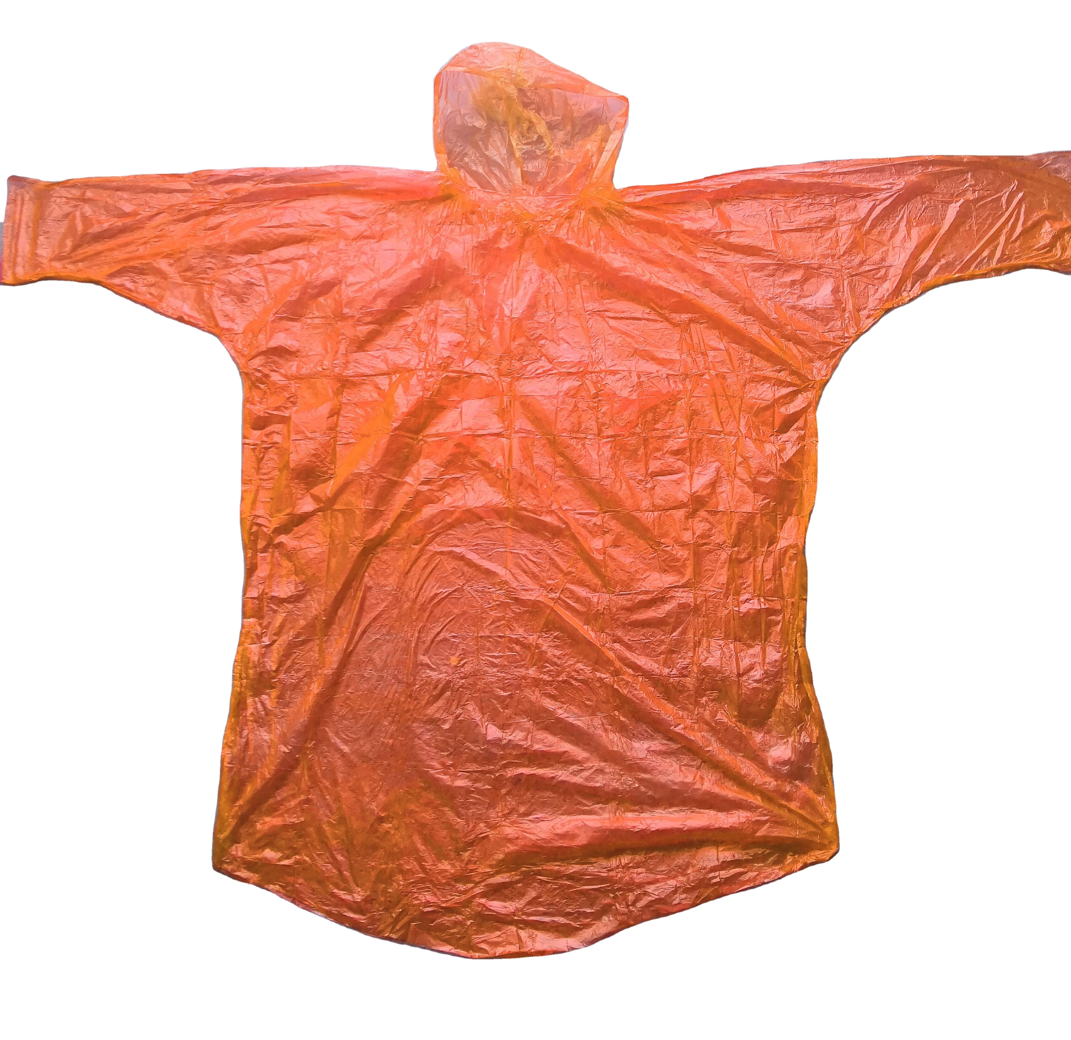 Super thin small pocket disposable vacuum bag wallet rain poncho