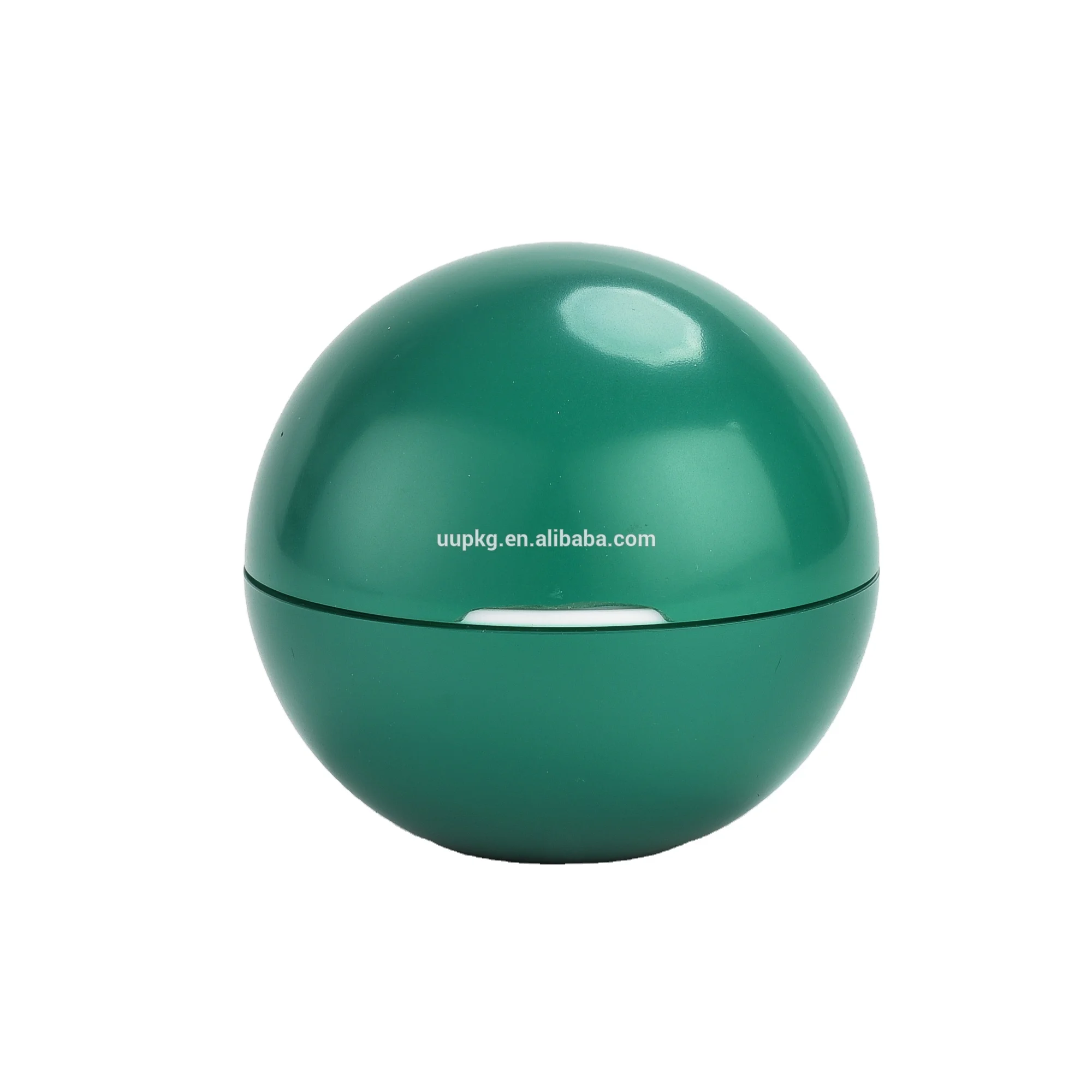 customized black sphere jars with silver band acrylic scrub packaging 50g