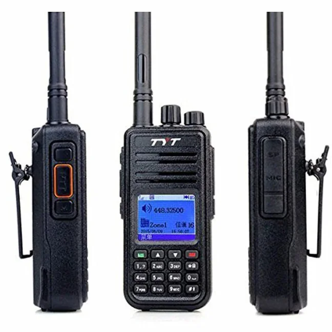 MD-UV380 GPS TYT Walkie Talkie Dual Band Digital Radio Dual Time Slot Tier 2 Two Way Radio
