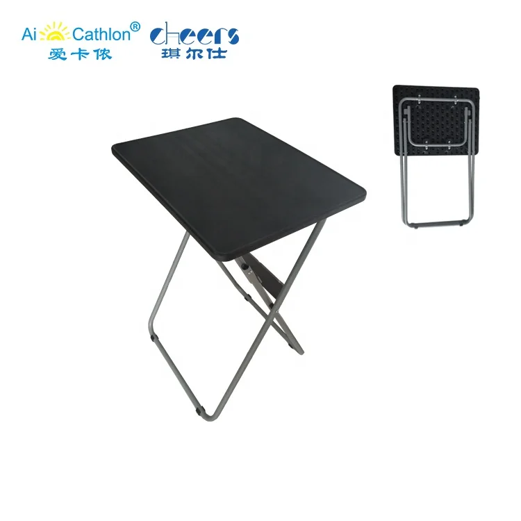 
Multifunctional Plastic Table Small Portable Convenient Folding Laptop Table for Study 