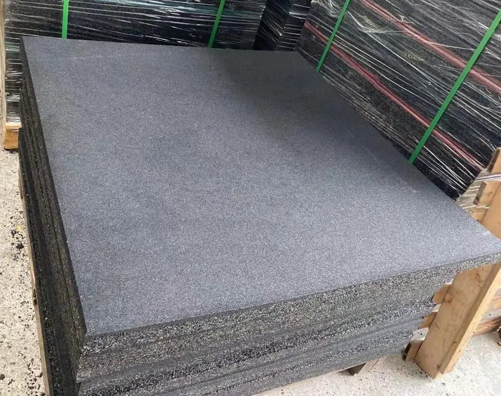 1000 мм * 1000 мм * 50 мм полностью черный защитный коврик высокой плотности для тренажерного зала свободные весы зона спортзала резиновое напольное покрытие