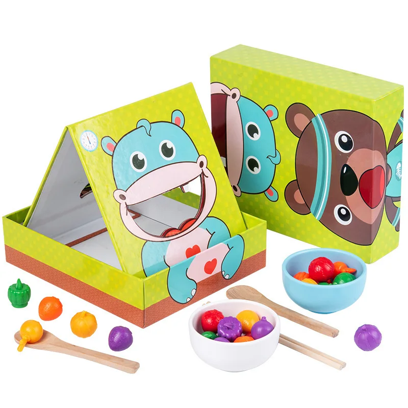 
Parent-child simulation feeding game Fine Movement Clip Chopsticks Exercise Early Educational Toys <strong><span style=