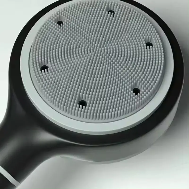 High Flow black 5 Modes massage spa PP cotton water filter Shower Head