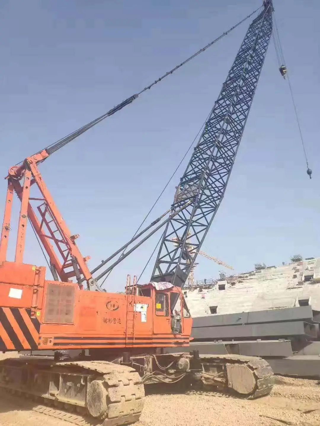 Used kh500 crawler crane Japan 100ton crane for sale