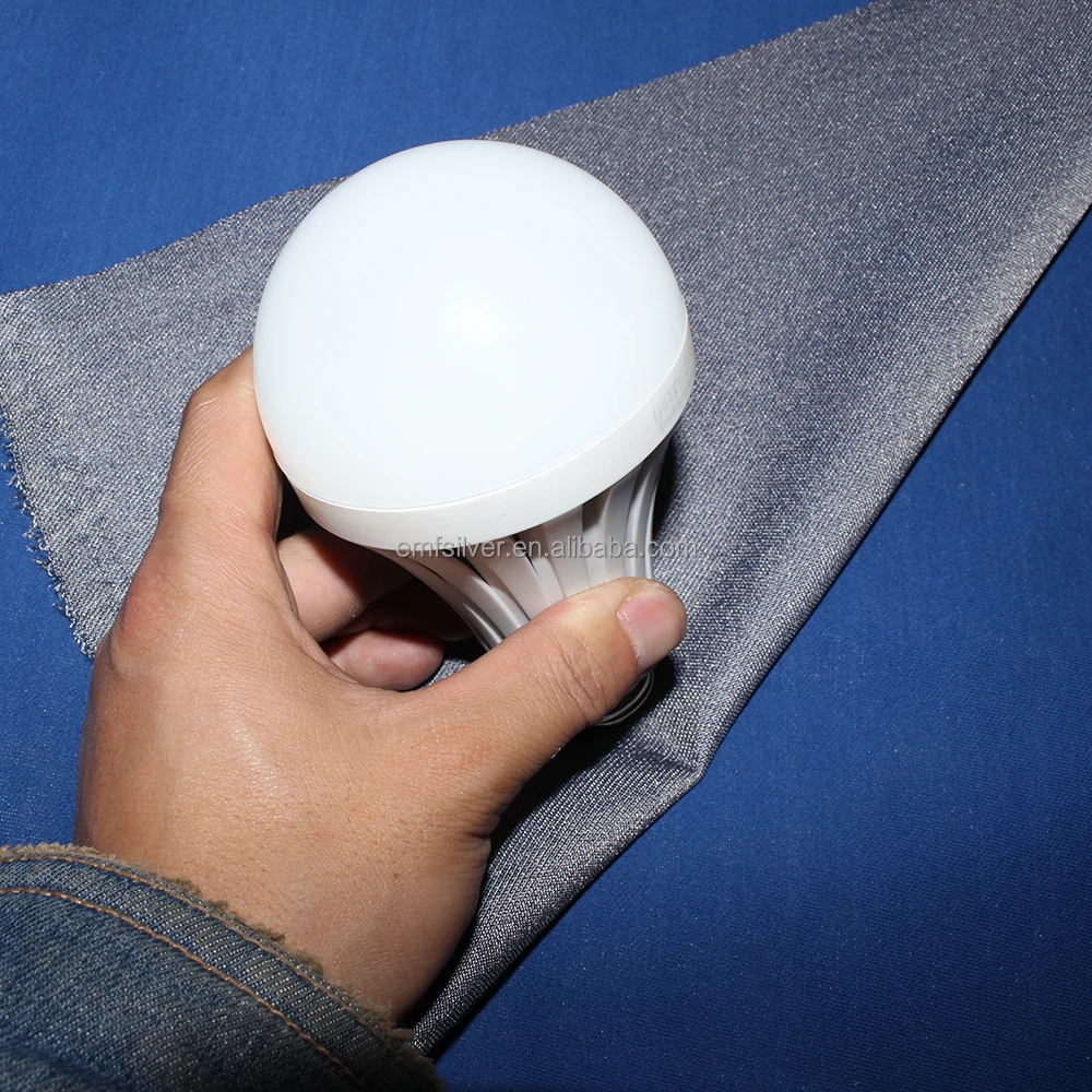 Radiation protection Fabric knitted emf protection antibacterial Silver cotton fabric