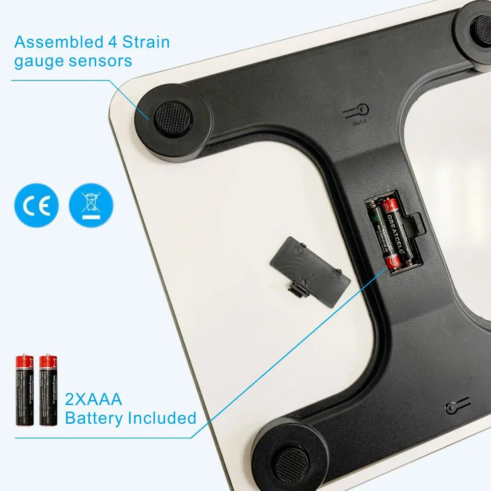 Bathroom Scale Electronic Body Scale Weighing Balance Digital Personal Scale 180kg